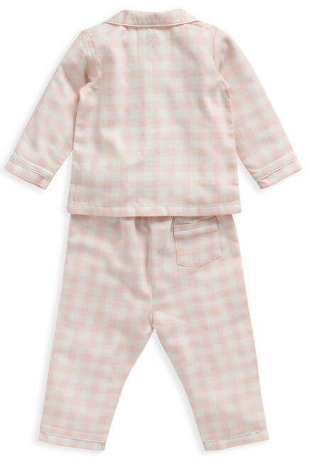 Pink Gingham Woven Pyjamas