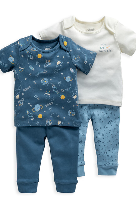 Space Print Jersey Pyjamas 2 Pack