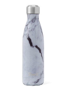 White Marble Insulated Bottle