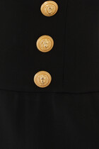 Button Embellished Tailored Pants