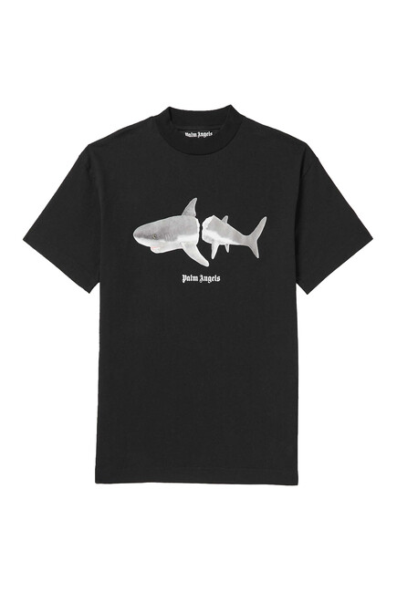 Shark Print Logo T-Shirt
