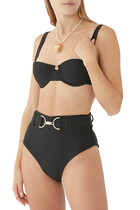 Delphi High-Waisted Bikini Bottoms