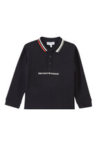 Kids Logo Cotton Polo Shirt