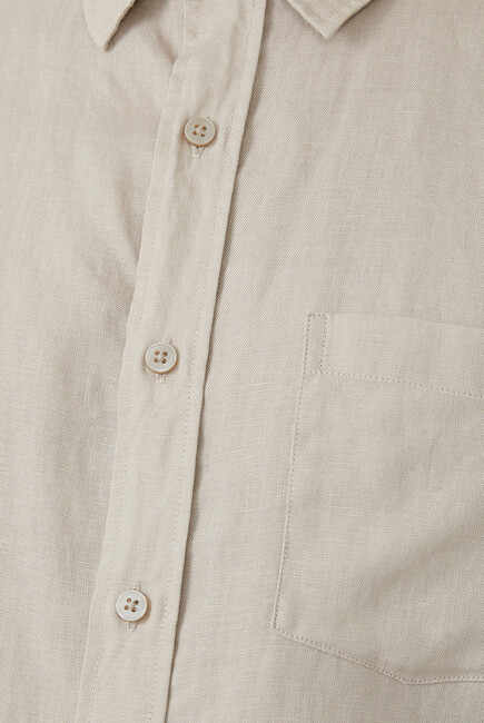 Short Sleeved Linen Shirt