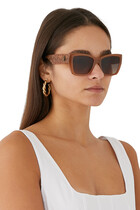 Kensington Gradient Rectangular Sunglasses