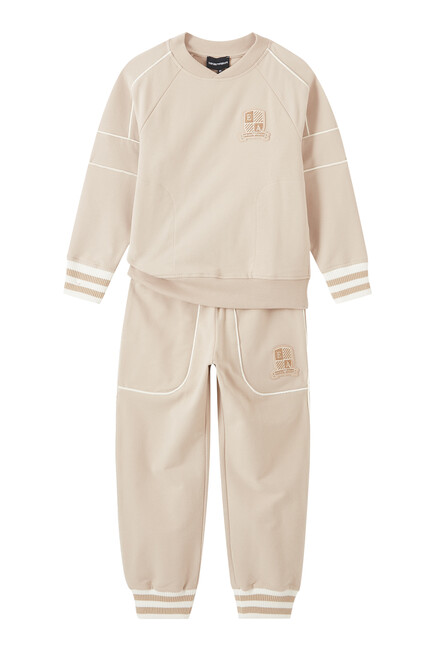 Kids Logo Crest Cotton Joggers