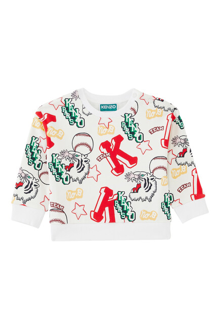 Kids Logo Varsity Print Top