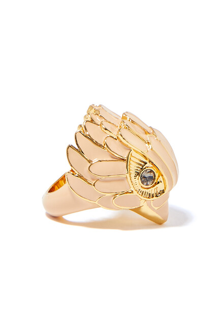 Enamel Eagle Ring