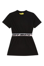 Logo Tape Waistband Dress