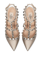 Rockstud Leather 100 Pumps