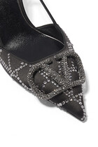 VLogo Signature 80 Crystal-Embellished Pumps