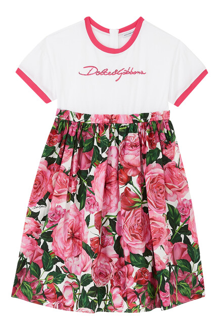 Kids Embroidered Floral Dress