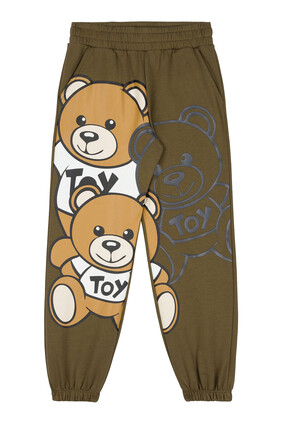 Kids Teddy Bear Print Track Pants