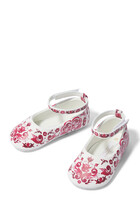 Kids Newborn Majolica-Printed Nappa Ballet Flats