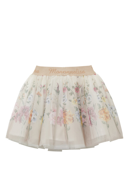 Floral-Print Tutu Skirt