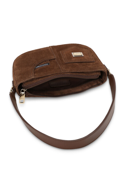 Kids Suede Shoulder Bag