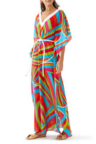 Iride-Print Kaftan Dress