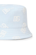 Kids All-Over Logo Print Bucket Hat