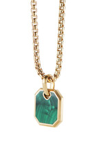 Roman Amulet, 18k Yellow Gold & Malachite