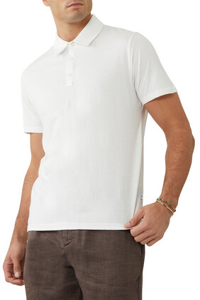 Slub Cotton-Jersey Polo Shirt