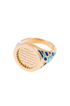Celestial Ayat Pinky Ring, 18k Yellow Gold & Diamonds