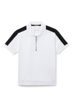 Front Zip Polo Shirt