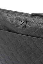 Monogram Embossed Leather Crossbody Bag