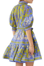Raie Lantern Floral Print Dress