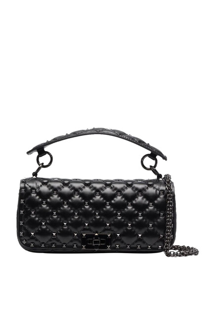  Stud Spike Baguette Bag