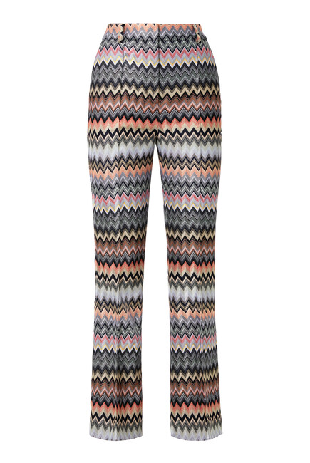 Zigzag Cropped Trousers