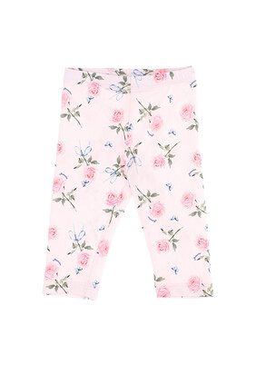 Floral Embroidered Leggings