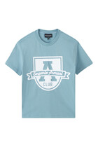 Kids Logo Crest Cotton T-Shirt