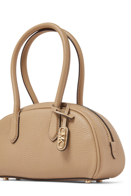 Lulu Small Pebbled Satchel Bag