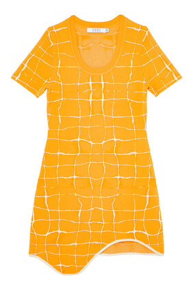 Dexter Aqua Short Sleeve Mini Dress