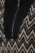 Chevron Mockneck Sweater