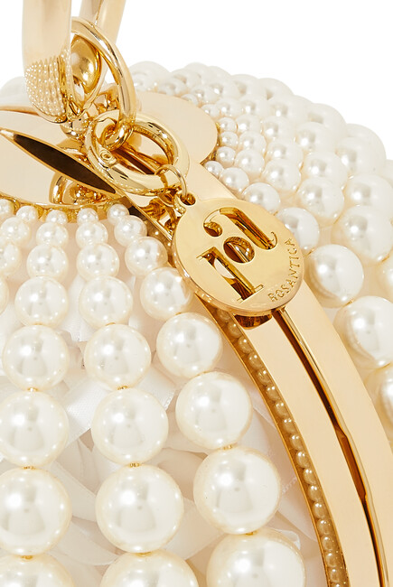 Billie Bucaneve Faux Pearl-Embellished Handbag