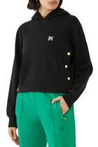 Monogram Buttoned Hoodie