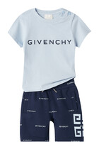 Kids Logo-Print Bermuda Shorts