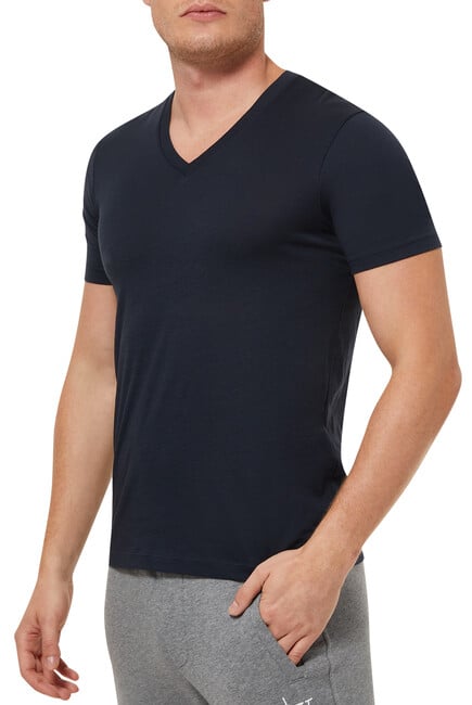 Buy Armani Exchange Pima Cotton V-Neck T-Shirt for Mens | Bloomingdale's KSA