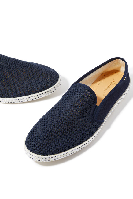 Classic Canvas & Mesh Slip-Ons Espadrilles