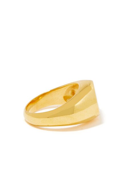 Little Dude Ring, Gold-Plated Brass