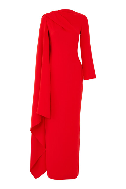 Lydia Cape Sleeve Maxi Dress