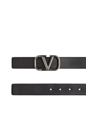  VLogo Leather Belt