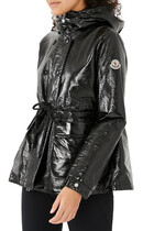 Agnou Faux Patent-Leather Parka