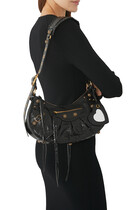 Le Cagole Small Leather Shoulder Bag