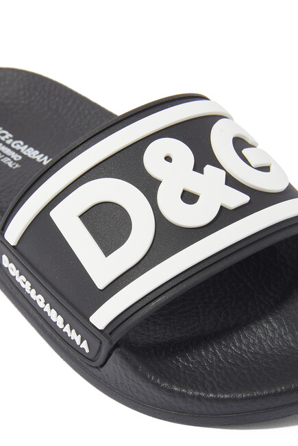 Kids DG Logo Rubber Slides