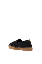 Embroidered Canvas Espadrilles