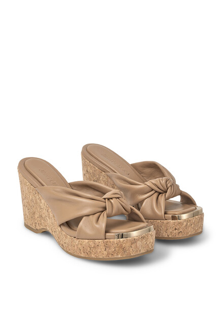 Avenue 95 Leather Wedge Mules