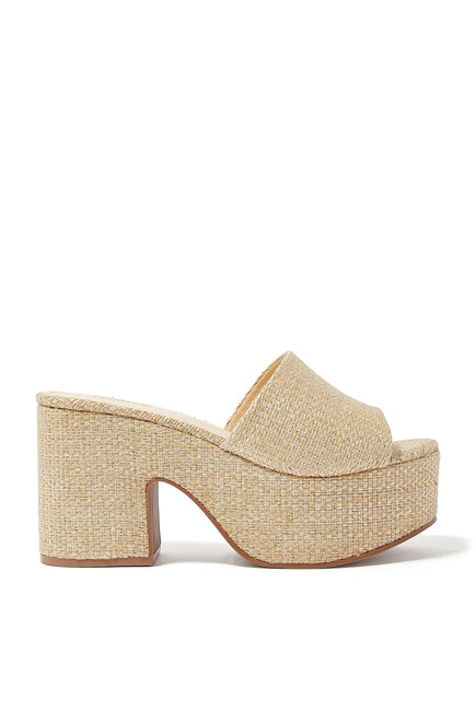 Miso 90 Raffia Platform Sandals