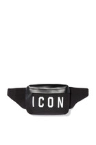 Icon Print Nylon Belt Bag